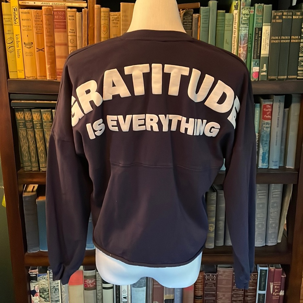 Monat gratitude is everything long sleeve, tee size small